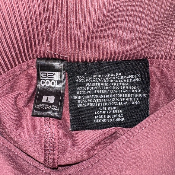 32 Degrees Pink Mini Skort! Skirt + Shorts + Pockets! - Picture 2 of 3